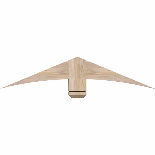 Ekena Millwork Bellingham Smooth Timber Gable Bracket, Douglas Fir, 48"W x 10"H x 3 1/2"D x 5 1/2"F, 5/12 Pitch GBW048X10X0406BEL00SDF - main